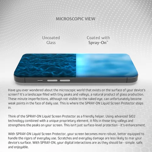 Miniatura 3 de ProofTech SPRAY ON Protector de pantalla de vidrio líquido para hasta 10 dispositivos, resistente a arañazos y grietas, nanoprotección para todos