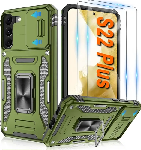 Miniatura 112 de Atump Funda para Motorola Moto G Play 2024 (4G) con [paquete de 2] protector de pantalla HD y cubierta para cámara deslizante, soporte de anillo