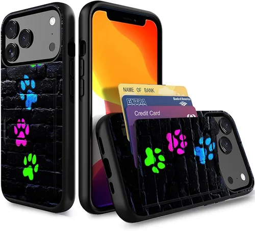 Miniatura 131 de Funda para iPhone Air, funda tipo cartera con ranura para tarjeta oculta, a prueba de golpes, TPU y PC, funda protectora de doble capa para iPhone