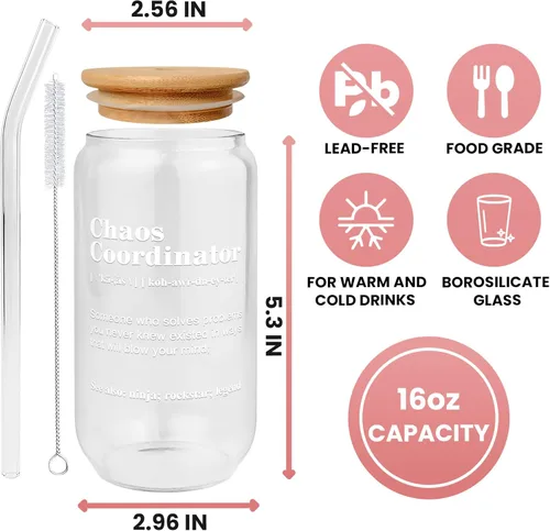 Miniatura 4 de Regalos de agradecimiento para mujeres, jefa, compañera de trabajo, gerente, oficina, maestra, enfermera, mamá - Regalos de Coordinadora del Caos