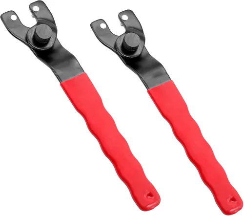 Miniatura 7 de Amoladora angular Llave de pasador ajustable universal para máquina amoladora angular (rojo)