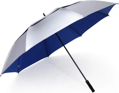 Miniatura 10 de G4Free Paraguas enorme de golf con protección UV, apertura automática, resistente al viento, paraguas de gran tamaño, extra grande, ventilado, doble