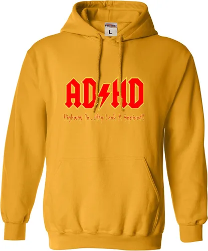 Miniatura 30 de Go All Out Sudadera con capucha para hombre y mujer con texto en inglés "Highway To Hey Look A Squirrel