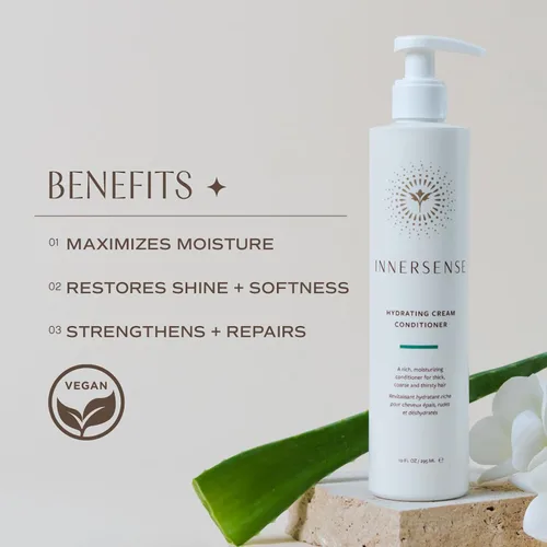 Miniatura 3 de INNERSENSE Organic Beauty - Acondicionador cremoso hidratante natural Hidratación profunda, nutritivo, para cabello seco y grueso Sin tóxicos