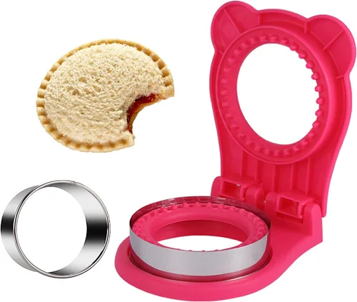 Miniatura 11 de Cortador y sellador de sándwich, para hacer sándwiches sin corteza para niños, fácil para fiambrera escolar y caja de Bento, verde