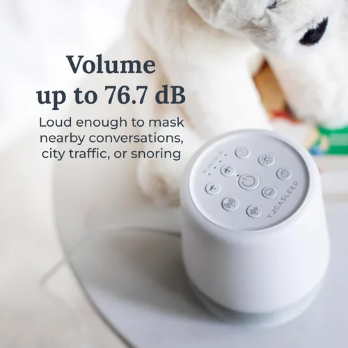 Miniatura 6 de Yogasleep Máquina de sonido de ruido blanco dúo y luz nocturna, 30 sonidos naturales, altavoz inalámbrico Bluetooth para viajes, privacidad