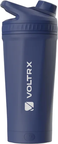 Miniatura 15 de VOLTRX ChillMix Botella agitadora de proteínas aislada de acero inoxidable - Mezclador eléctrico recargable USB C para batidos con proteínas, tazas