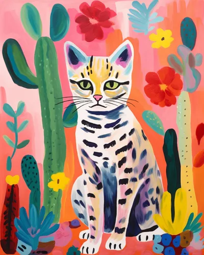 Miniatura 16 de Pintura por números, corte de pelo de gato negro, lienzo profesional con pinceles, pinturas acrílicas, divertido graffiti de animales, pintura por