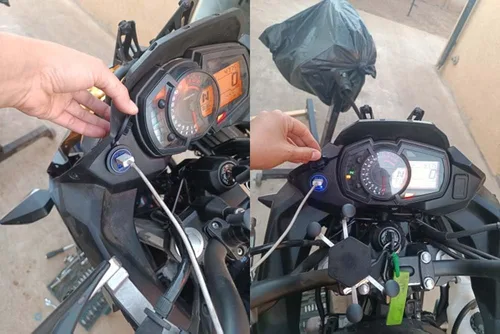Miniatura 8 de Cargador USB dual para motocicleta con relé, cargador de batería compatible con Versys650 Versys1000 Ninja400 Ninja650 Versys 650 1000 X300 X650