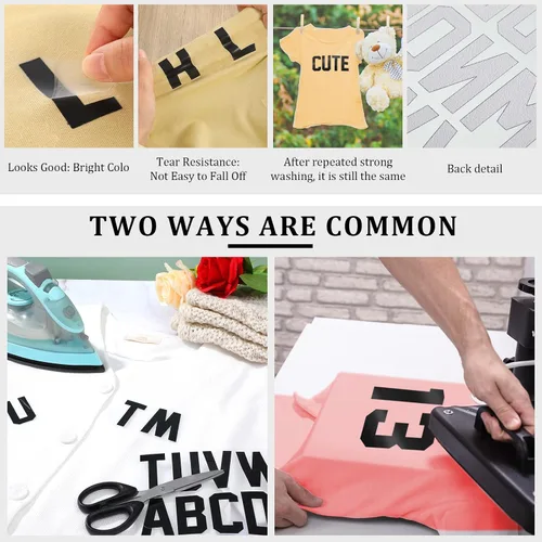 Miniatura 5 de 18 hojas de 216 piezas de 8 pulgadas con números de planchado de 2 pulgadas, kit de parches de letras para planchar de 0 a 11 números de planchado