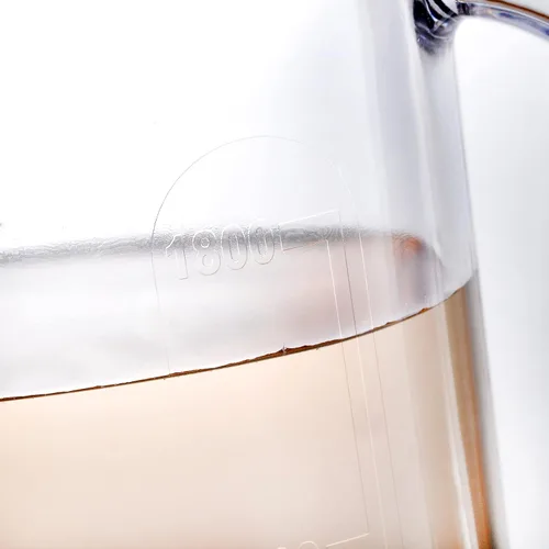 Miniatura 7 de Coloch - Paquete de 2 jarras de agua de plástico de 2 cuartos de galón con tapa abatible, recipiente de agua delgado transparente de medio galón