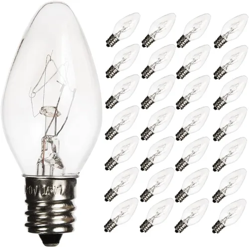 Miniatura 8 de Paquete de 6 bombillas de sal de 15 W, lámpara de sal del Himalaya, bombillas de repuesto originales E12, bombillas incandescentes de larga duración