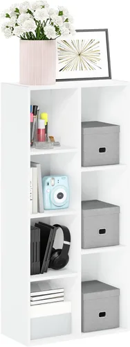 Miniatura 82 de Furinno - Estantería abierta reversible de 5 cubos, color blanco y rosado, 11069WH/PI Blanco/Rosa