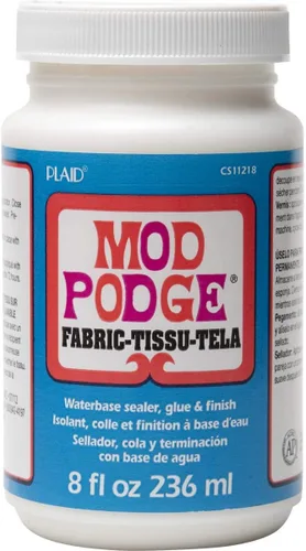 Miniatura 2 de Mod Podge Ocho tela, 8 onzas, transparente, 8 onzas líquidas y 10615 3 piezas de cepillo de mango corto