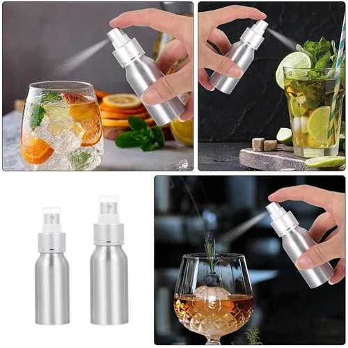 Miniatura 5 de Atomizador de cóctel de 1.5 onzas, botella de spray recargable para amargos, perfume de vino, compacto, ligero, portátil, para el hogar, bar, fiesta