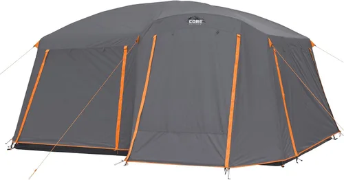 Miniatura 10 de CORE Tienda de campaña para camping familiar 10 personas/11 personas/12 personas grandes para múltiples habitaciones, tiendas de campaña