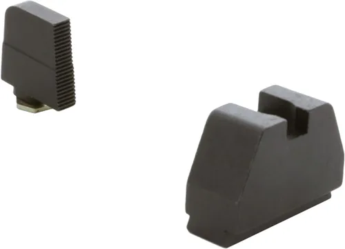AMERIGLO Optic - Juego de mira compatible para Glock, 7XL, dentada negra alta, 0.450 pulgadas, frontal, negro plano, 0.554 pulgadas trasera