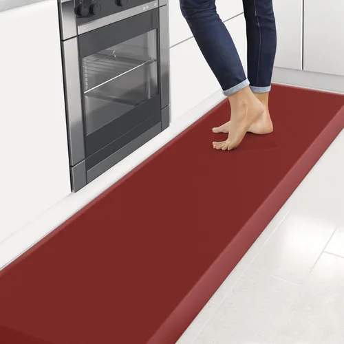 Miniatura 14 de StepRite Tapete de cocina antifatiga de 4/5 pulgadas de grosor, antideslizante, resistente a las manchas y al agua, tapete de escritorio para Azul