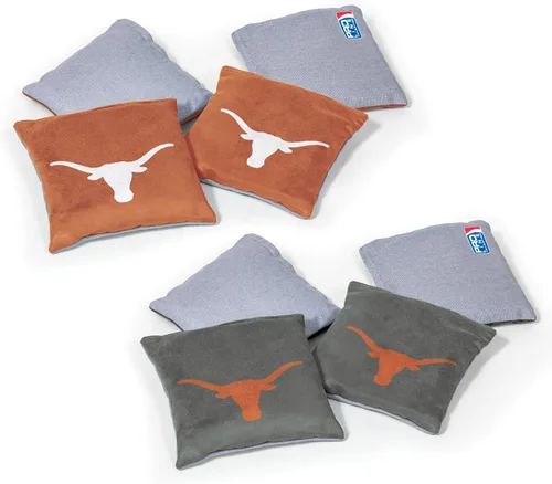Miniatura 42 de Wild Sports - Puf de doble cara NCAA College de 8 unidades, bolsas de lanzamiento prémium para juego de cornhole, ideal para portones traseros