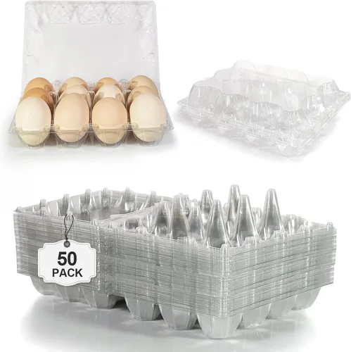 Miniatura 8 de Pintuson Paquete grande de 120 cartones de huevos jumbo - 6 cartones para patos a granel - Media docena grande exacta