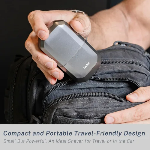 Miniatura 5 de Maquinillas de afeitar eléctricas para hombres – Afeitadoras eléctricas de viaje compactas para hombres calvos – Pequeñas afeitadoras portátiles