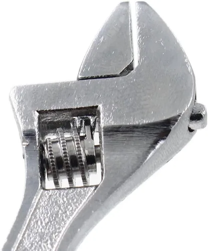 Miniatura 4 de Llave ajustable pequeña de 2.5 pulgadas, llave ajustable de tamaño mini de 2.5 pulgadas, herramienta de llave de tuerca plateada, capacidad
