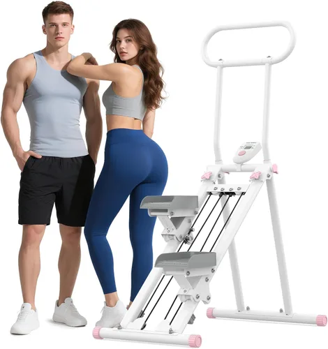 Miniatura 12 de HXD-ERGO Stair Stepper for Home, New Version 6 Adjustable Resistance Vertical Climber Cardio Exercise Machine, Folding Stair Climber for Full Body