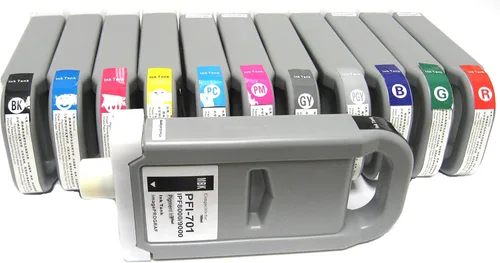 Vivid Colors PFI-701 - Cartucho de tinta de repuesto compatible para Canon iPF8000 iPF9000 iPF8000s iPF9000s (5 de 12 depósitos de tinta PFI701)