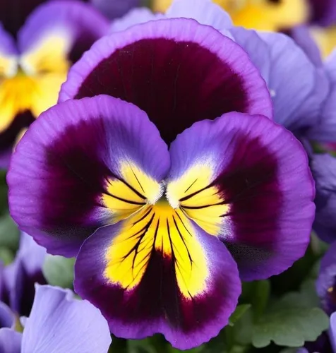 Miniatura 6 de Viola wittrockiana 'Swiss Giants' (Pansy, Mixed) Semillas de flores, grandes, flores vistosas, aspecto distintivo, altamente atractivo