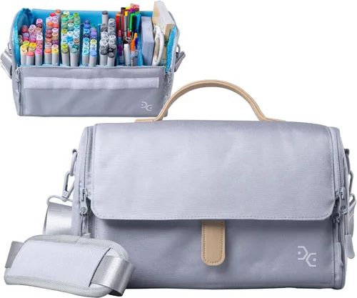 Miniatura 11 de Togood - Mochila ultra grande para guardar rotuladores, bolsa de hombro para bolígrafos. Capacidad para hasta 300 bolígrafos