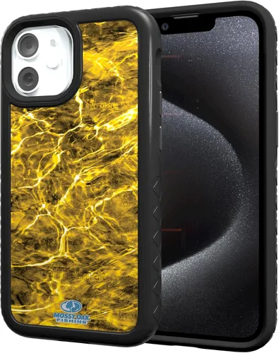 Miniatura 80 de cellhelmet Mossy Oak Agua Yellowfin Funda de doble capa en gris diseñada para iPhone 13 Mini a prueba de golpes y caídas, duradera, como se ve