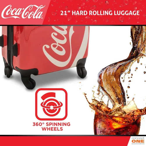 Miniatura 6 de Concept One Coca Cola - Maleta con ruedas de 21 pulgadas, color rojo