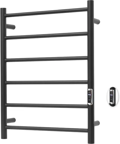 Miniatura 18 de Toalleros térmicos para baño, calentadores eléctricos de toallas para montar en la pared con temporizador y control de temperatura, calentador