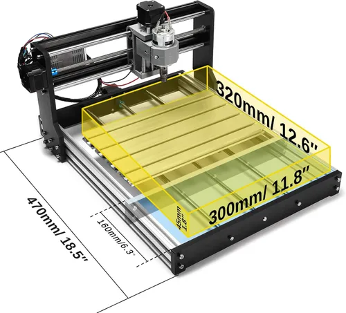 Miniatura 2 de Genmitsu Kit de Extensión del Eje Y 3018, Accesorios 3018 Actualización a 3040, Compatible con la Mayoría de Máquinas Enrutadoras CNC 3018, 3018-PRO