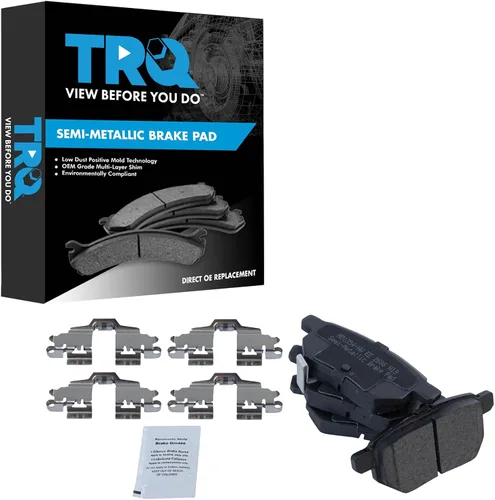 Miniatura 147 de TRQ Pastillas de freno delanteras semi metálicas compatibles con Ford Expedition 2018-2021 F-150 2018-2020 Lincoln Navigator 2018-2022