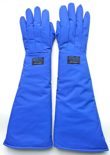 Miniatura 12 de Inf-way Guantes criogénicos de baja temperatura LN2 guantes protectores de nitrógeno líquido de almacenamiento en frío Guantes de seguridad