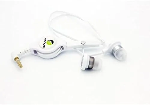 Miniatura 4 de Auriculares retráctiles manos libres con micrófono dual auriculares intrauditivos con cable [0.138 in] [blanco] para iPod Nano 5ª, 7ª