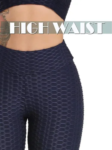 Miniatura 79 de SEASUM - Pantalones de yoga de cintura alta para mujer, con control de abdomen y realce de glúteos, leggings favorecedores para entrenar y correr