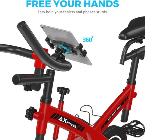 Miniatura 2 de KDD Soporte de Montaje para Tableta de Bicicleta de Spinning, Soporte para Teléfono iPad, Montaje de Manillar de Bicicleta de Ejercicio
