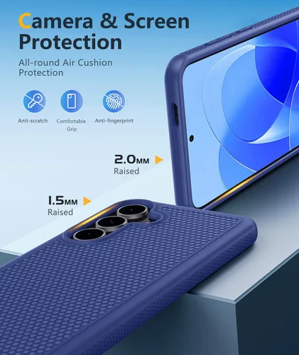 Miniatura 1066 de FNTCASE Funda para iPhone 17 Pro: Fundas delgadas translúcidas de color azul claro compatibles con MagSafe, protección completa de la cámara