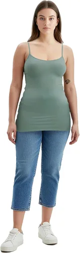 Miniatura 313 de Emmalise Camisola larga casual básica para mujer, con tirantes ajustables, top en capas