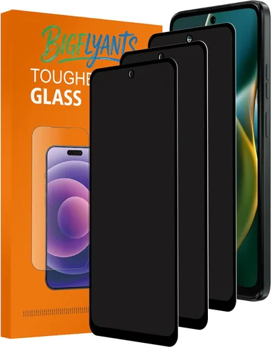 Paquete de 3 protectores de pantalla de privacidad para Motorola Moto G 5G 2025 | Película de vidrio templado antiespía, antiarañazos, sin burbujas,
