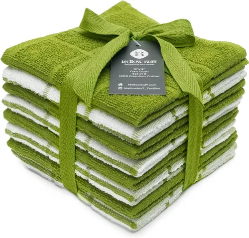 Paño de Cocina 100% Algodón Terry y Toalla de Cocina, Paquete de 6, Toallas de Cocina Super Suave y Absorbente, Perfectas para Limpieza de Cocina y