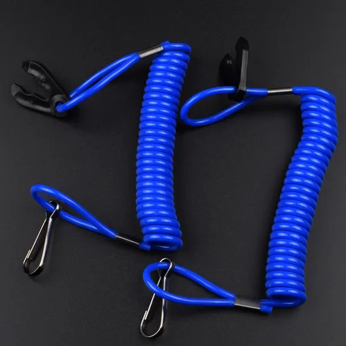 Miniatura 3 de 2 unids fuera de borda de encendido del motor de emergencia PWC Jet Ski WaveRunner Key Lanyard Stop Kill Switch Seguridad para Yamaha