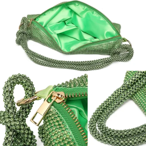 Miniatura 8 de LETODE Bolso de mano de lujo con borlas para mujer, bolso de mano de imitación para boda