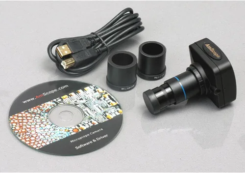 Miniatura 5 de AmScope SM-5TZZ-FOR-10M Microscopio Digital Profesional Trinocular Estéreo Zoom, WH10x y WH20x, Aumento 3.5X-180X, Objetivo de Zoom 0.7X-4.5X, Luz