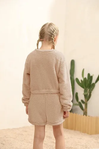 Miniatura 4 de Mafulus Conjunto de pantalones de dos piezas para niñas, cómodos, ligeros, de manga larga, con bolsillos