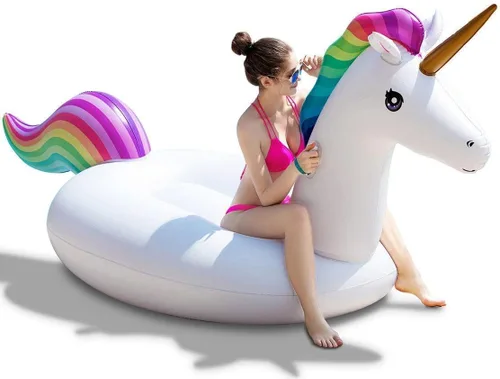 Miniatura 8 de Jasonwell - Flotador inflable para piscina, válvulas rápidas, grande, retráctil, multiuso, para niños y adultos, XXXL