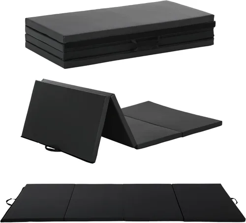 Miniatura 22 de Gymnastics Tumbling Mat Portable Gymnastics Mat Foldable Tumbling Mat 2ft W 6ft L/4ft W 6ft L/4ft W 8ft L/4ft W 10ft Exercise Mat Yoga Mat with