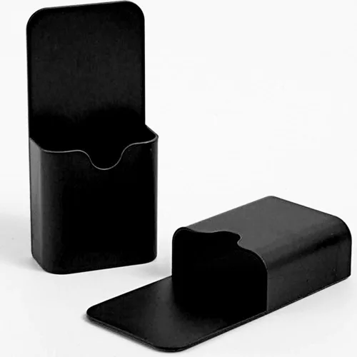 2 soportes magnéticos para rotuladores, almacenamiento magnético para lápices para aula, casillero en casa, color negro (QX163)